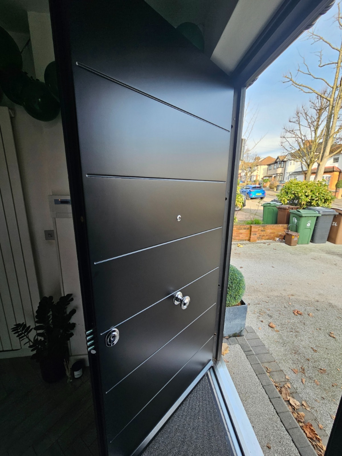 Bespoke steel entrance door in Leatherhead
