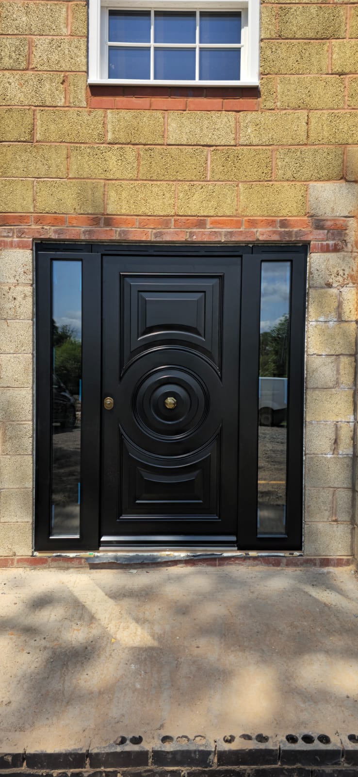 Steel entrance door installation in Birmingham