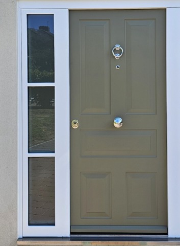Olive panelled with ring knocker